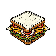 sandwich illustration