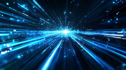 Abstract digital speed lines, futuristic background, possible use in tech or sci-fi design