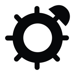 A futuristic alien head icon, ideal for sci-fi, gaming, and extraterrestrial-themed designs.