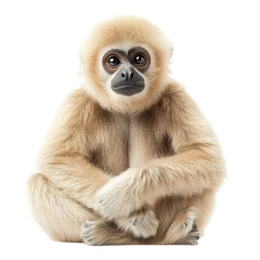 Obraz premium Gibbon isolated on transparent background, PNG