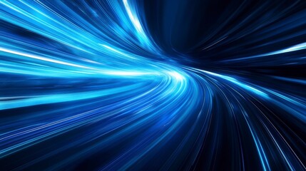 Abstract speed motion blur tunnel