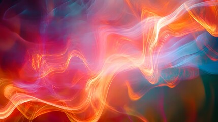 Obraz premium Emissions of light in abstract patterns and colors