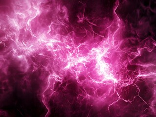 Fototapeta premium Energy discharges in intense magenta tones