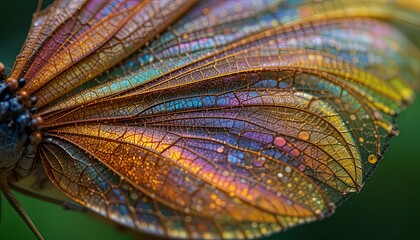 Vibrant butterfly wing macro photography nature reserve close-up colorful environment details and patterns