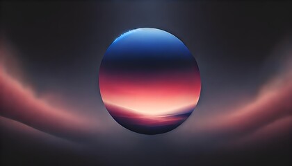 A smooth twilight gradient blending deep indigo, soft pink, and warm orange, creating a serene and elegant aesthetic
