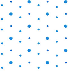 Minimal Watercolor Blue Polka Dot Seamless Pattern