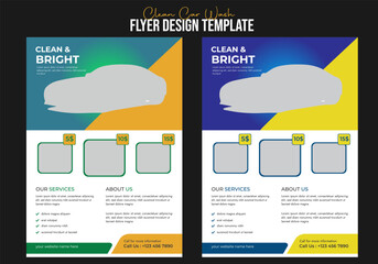 Modern Car Wash Flyer - Auto Detailing, Car Rental, Service Price List & Poster Templates.Ultimate Modern Car Wash Flyer Bundle - Sleek Designs for Auto Detailing, Rentals, Services & Promotions