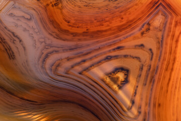 dark anl light orange agate fine texture