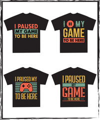 retro vintage gaming t-shirt design bundle collection