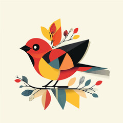 Fototapeta premium Bird design in illustration and vector