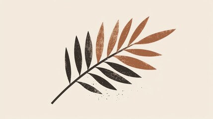 Obraz premium Abstract leaf graphic design