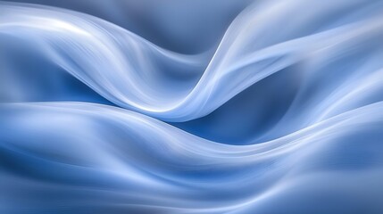 Obraz premium Abstract Blue Flowing Fabric