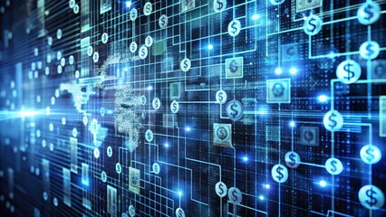 Obraz premium Global Financial Network