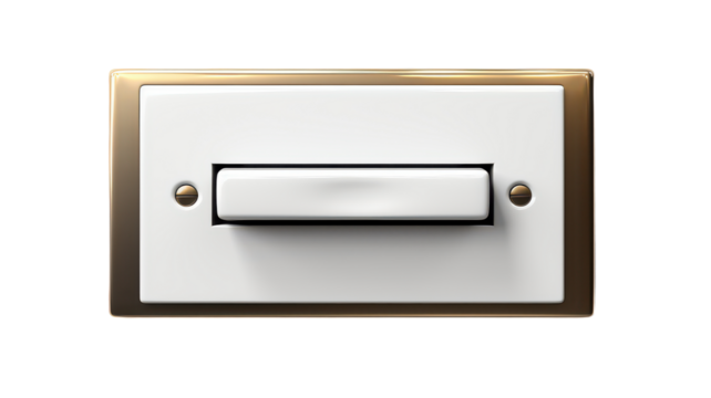 3D Switch isolated on transparent background, PNG - Powered by Adobe