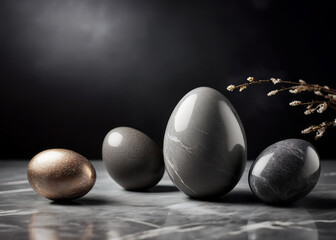 marble easter eggs 