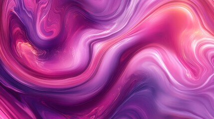 Fototapeta premium Abstract Pink and Purple Swirl Texture - Fluid, dynamic swirls of pink and purple create a vibrant abstract background. Perfect for design projects needing a modern, artistic touch