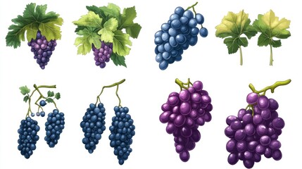 Grapes Illustration Collection (1)