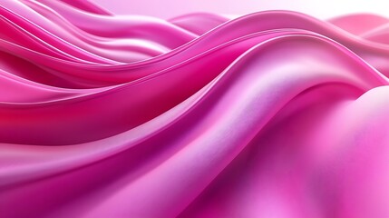 Abstract Pink Fabric Flowing