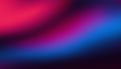 Naklejka premium Abstract dark grainy gradient background, blue purple red pink glowing noise texture, retro banner poster cover design