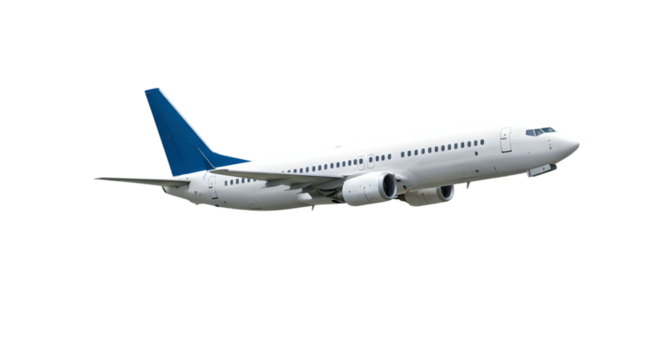 airplane isolated on transparent background