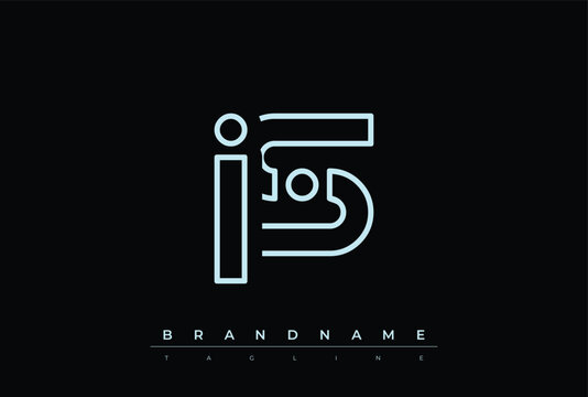 JS Technology Letter  Logo Template. This tech letter logo is a graphic mark that uses letters to represent a technology company.