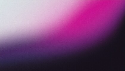 Fototapeta premium Abstract grainy gradient background purple pink orange black glowing color wave dark backdrop noise texture banner poster header design
