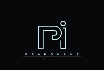 PJ Technology Letter  Logo Template. This tech letter logo is a graphic mark that uses letters to represent a technology company.