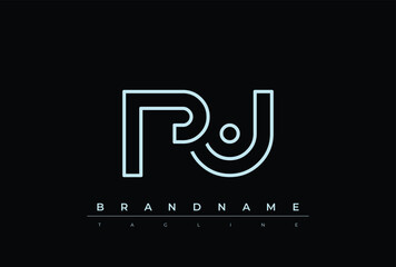 PU Technology Letter  Logo Template. This tech letter logo is a graphic mark that uses letters to represent a technology company.