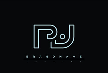 PV Technology Letter  Logo Template. This tech letter logo is a graphic mark that uses letters to represent a technology company.