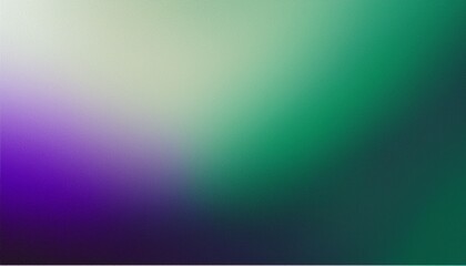 Obraz premium Dark green purple white blur grainy gradient background noise texture banner header backdrop design