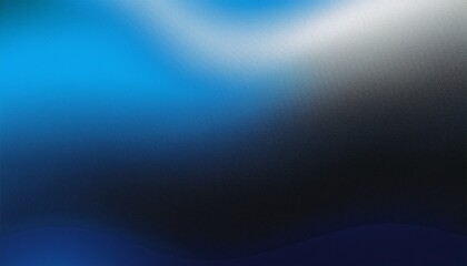 Obraz premium Glowing blue white black grainy gradient background abstract noise texture poster backdrop banner design