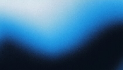 Obraz premium Glowing blue white black grainy gradient background abstract noise texture poster backdrop banner design