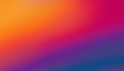 Obraz premium Grainy color gradient background orange purple abstract noise texture pink red blue retro banner backdrop