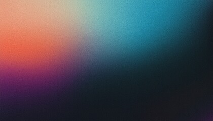 Obraz premium Grainy gradient background, duotone dark to light noise texture banner backdrop poster header cover design