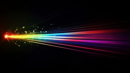 Abstract vibrant colorful light streaks background