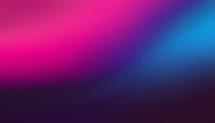 Fototapeta premium Grainy gradient vibrant poster background, purple blue pink black noisy texture banner, cover header backdrop design