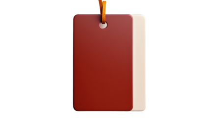 3D Tag isolated on transparent background, PNG