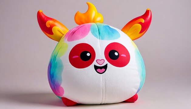 Cute Fantasy Imp with Squishy Body and Glowing Flame