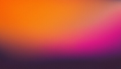 Pink orange vibrant color gradient on dark grainy background, abstract header poster design, noise texture