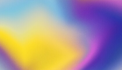Fototapeta premium Purple yellow blue iridescent liquid holographic grainy background noise texture effect