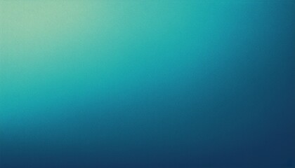 Obraz premium Turquoise blue grainy gradient background poster backdrop noise texture webpage header wide banner design