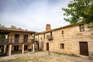 street in Granadilla village, municipality of Zarza de Granadilla, province of Caceres, Extremadura, Spain