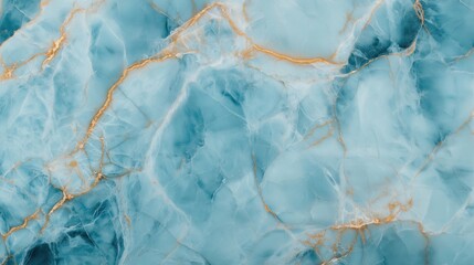 Obraz premium Luxury blue marble texture with golden veins, polished stone background