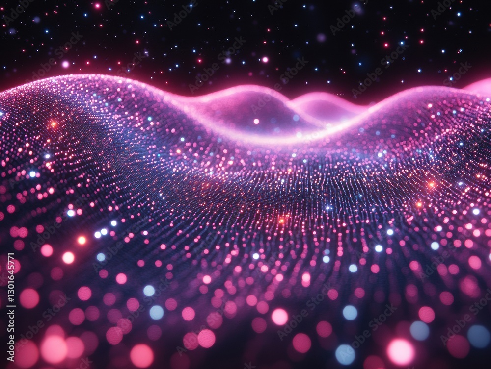 Poster abstract bokeh colorful digital art