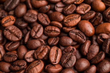 photo of rosted coffee beance background