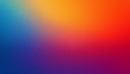 Obraz premium Vibrant colors grainy background abstract red blue orange purple gradient banner web header poster design, copy space