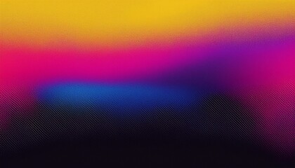 Vibrant vertical grainy background magenta yellow pink blue black noise texture vertical poster backdrop design