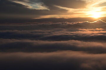 beautiful sunrise on a March springtime morning