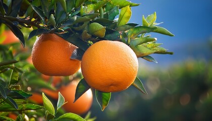 orange fruit in the tree