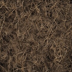 Natural brown coir fiber texture background with interwoven strands for craft and design